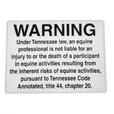 PVC State Equine Warning Signs